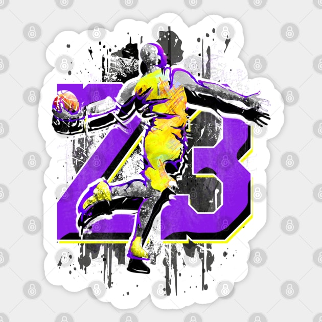 LA Lakers | LeBron James | Los Angeles Sticker by BabyYodaSticker